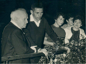 Lerner mit Ben Gurion 1956