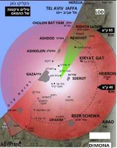 Raketen von Gaza auf Israel 7.7.2014